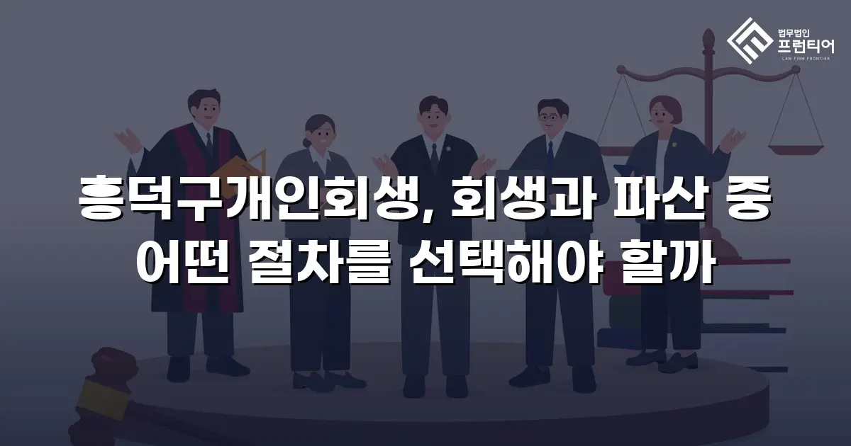 흥덕구개인회생, 회생과 파산 중 어떤 절차를 선택해야 할까