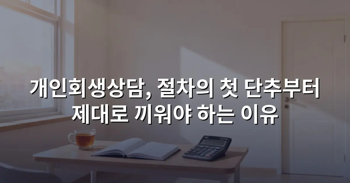 개인회생상담, 절차의 첫 단추부터 제대로 끼워야 하는 이유