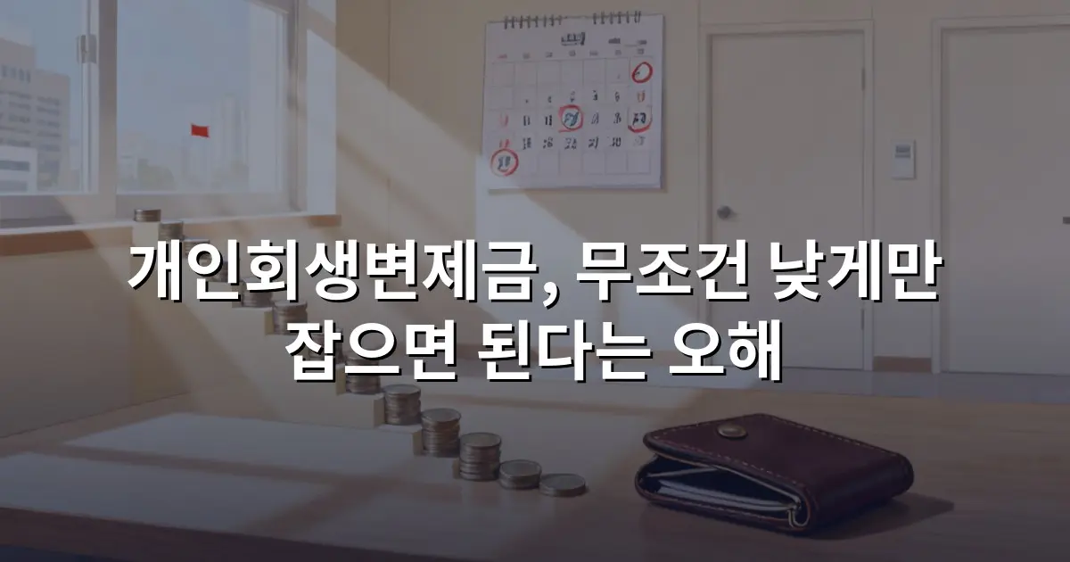 개인회생변제금, 무조건 낮게만 잡으면 된다는 오해