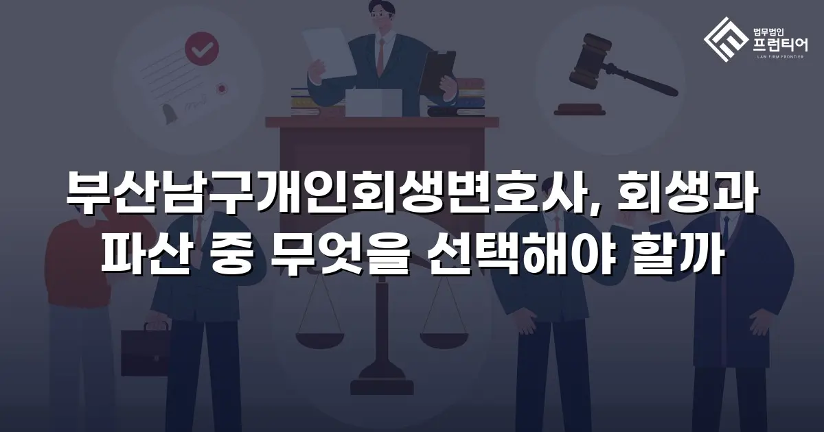 부산남구개인회생변호사, 회생과 파산 중 무엇을 선택해야 할까
