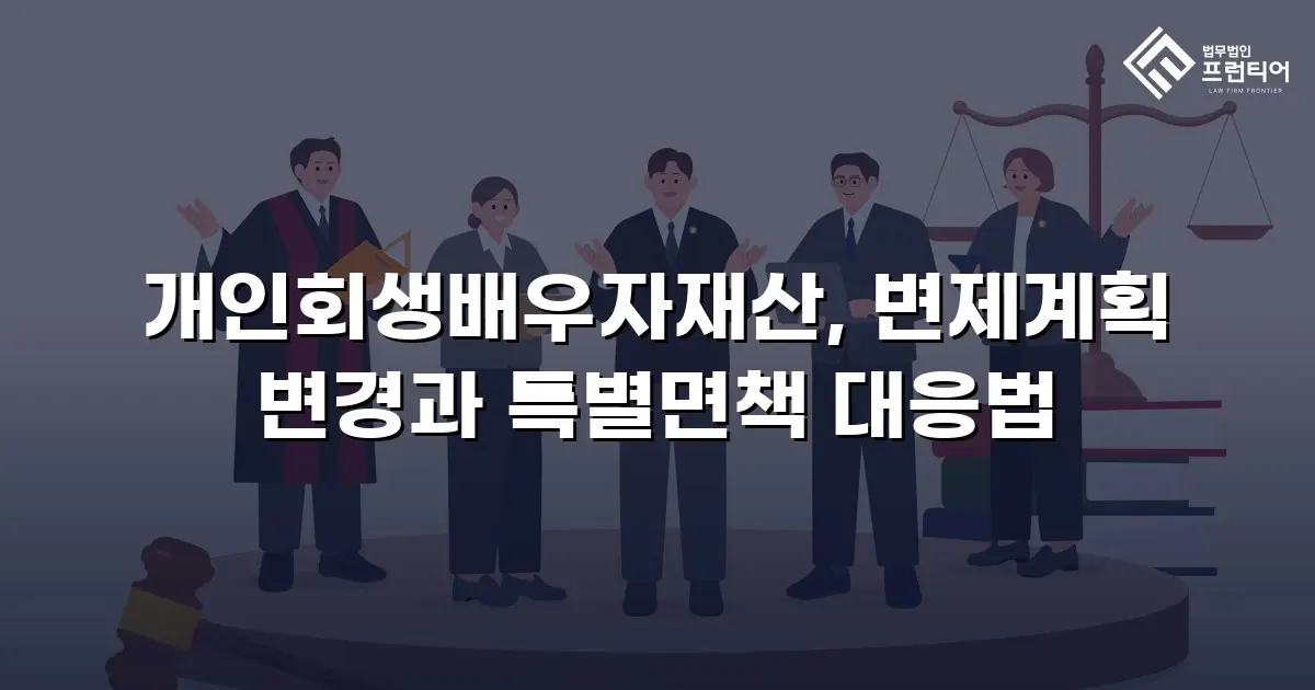 개인회생배우자재산, 변제계획 변경과 특별면책 대응법