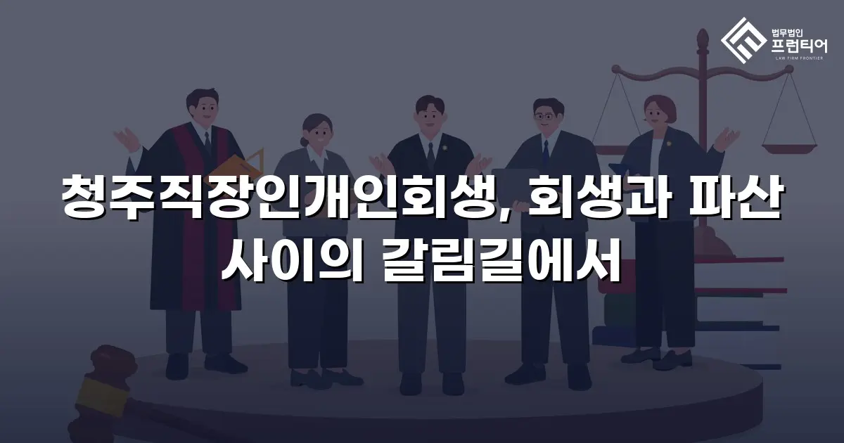 청주직장인개인회생, 회생과 파산 사이의 갈림길에서