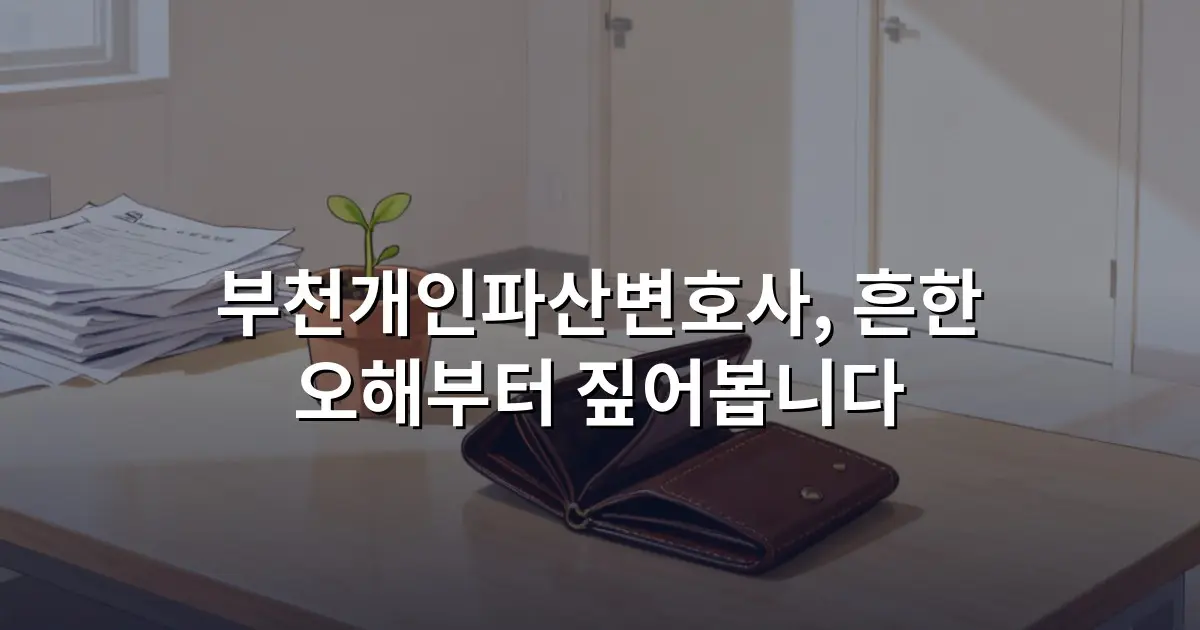 부천개인파산변호사, 흔한 오해부터 짚어봅니다