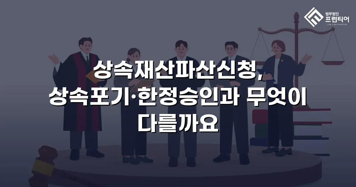 상속재산파산신청, 상속포기·한정승인과 무엇이 다를까요