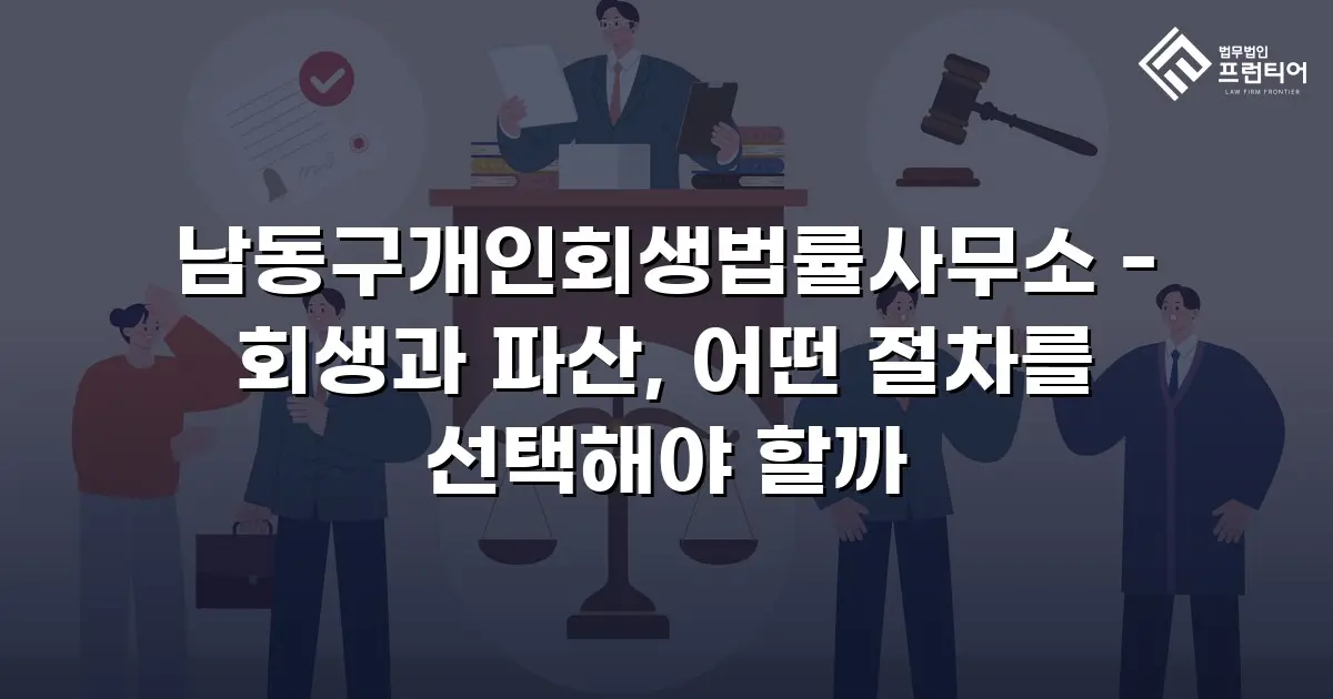 남동구개인회생법률사무소 - 회생과 파산, 어떤 절차를 선택해야 할까