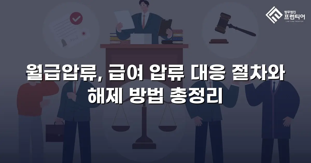 월급압류, 급여 압류 대응 절차와 해제 방법 총정리