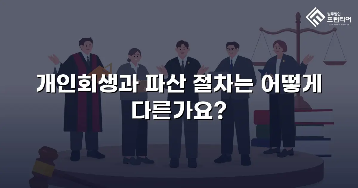 개인회생과 파산 절차는 어떻게 다른가요?
