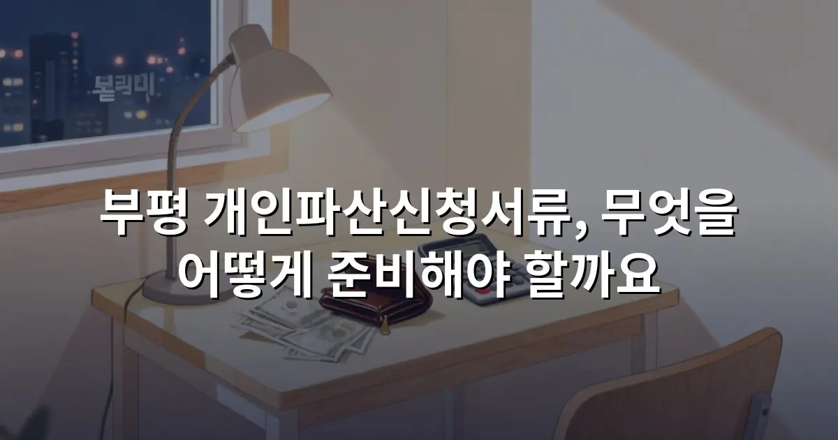 부평 개인파산신청서류, 무엇을 어떻게 준비해야 할까요