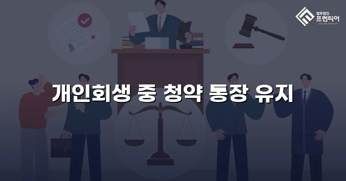 개인회생 중 청약 통장 유지