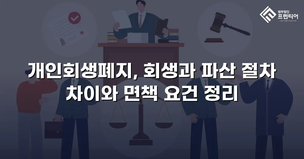 개인회생폐지, 회생과 파산 절차 차이와 면책 요건 정리