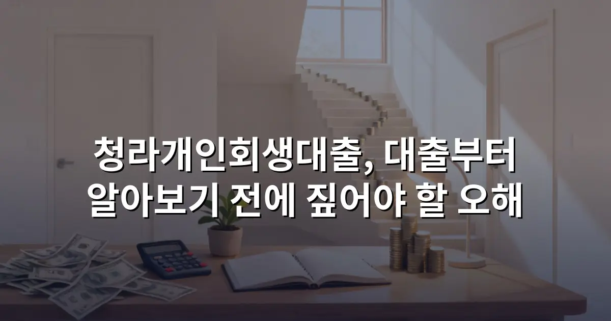 청라개인회생대출, 대출부터 알아보기 전에 짚어야 할 오해