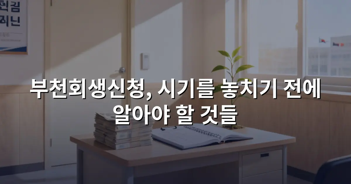 부천회생신청, 시기를 놓치기 전에 알아야 할 것들