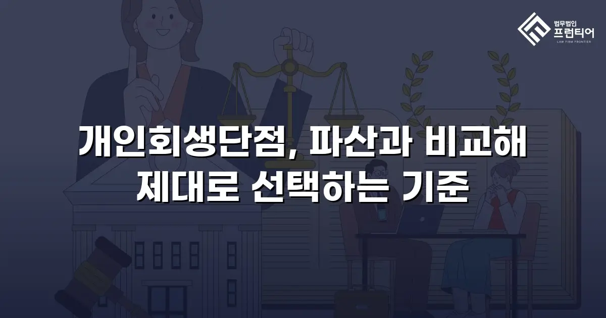 개인회생단점, 파산과 비교해 제대로 선택하는 기준