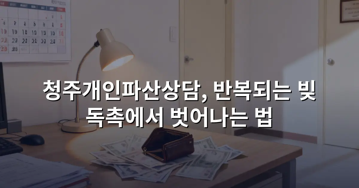 청주개인파산상담, 반복되는 빚 독촉에서 벗어나는 법