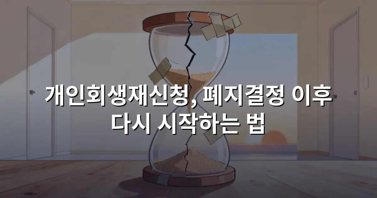 개인회생재신청, 폐지결정 이후 다시 시작하는 법