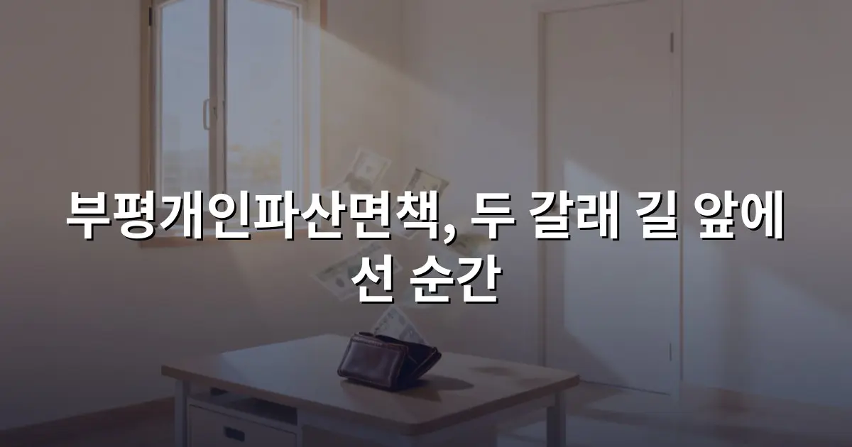 부평개인파산면책, 두 갈래 길 앞에 선 순간