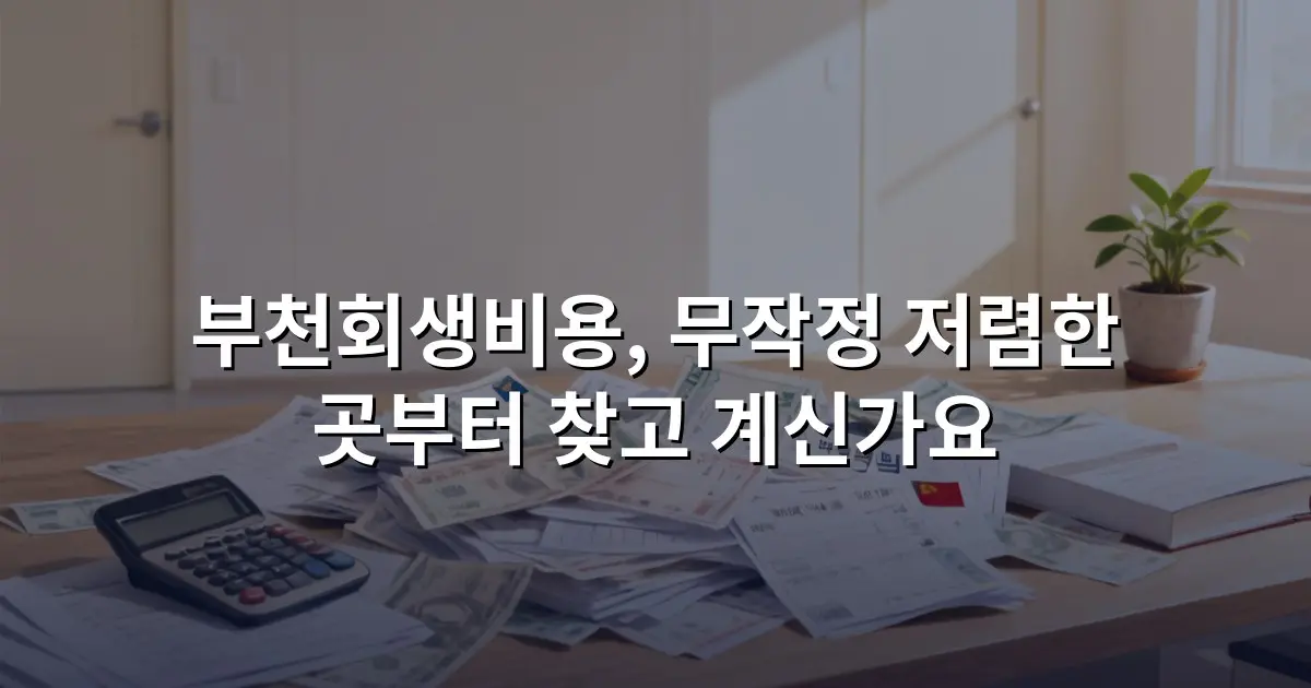부천회생비용, 무작정 저렴한 곳부터 찾고 계신가요