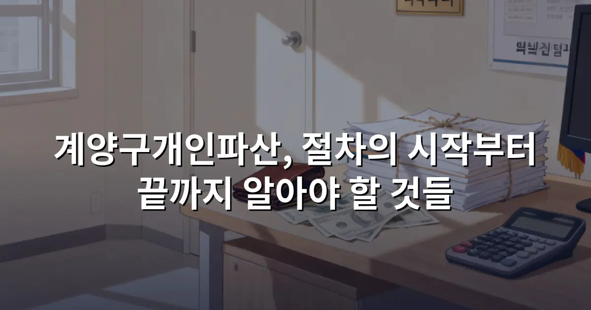 계양구개인파산, 절차의 시작부터 끝까지 알아야 할 것들