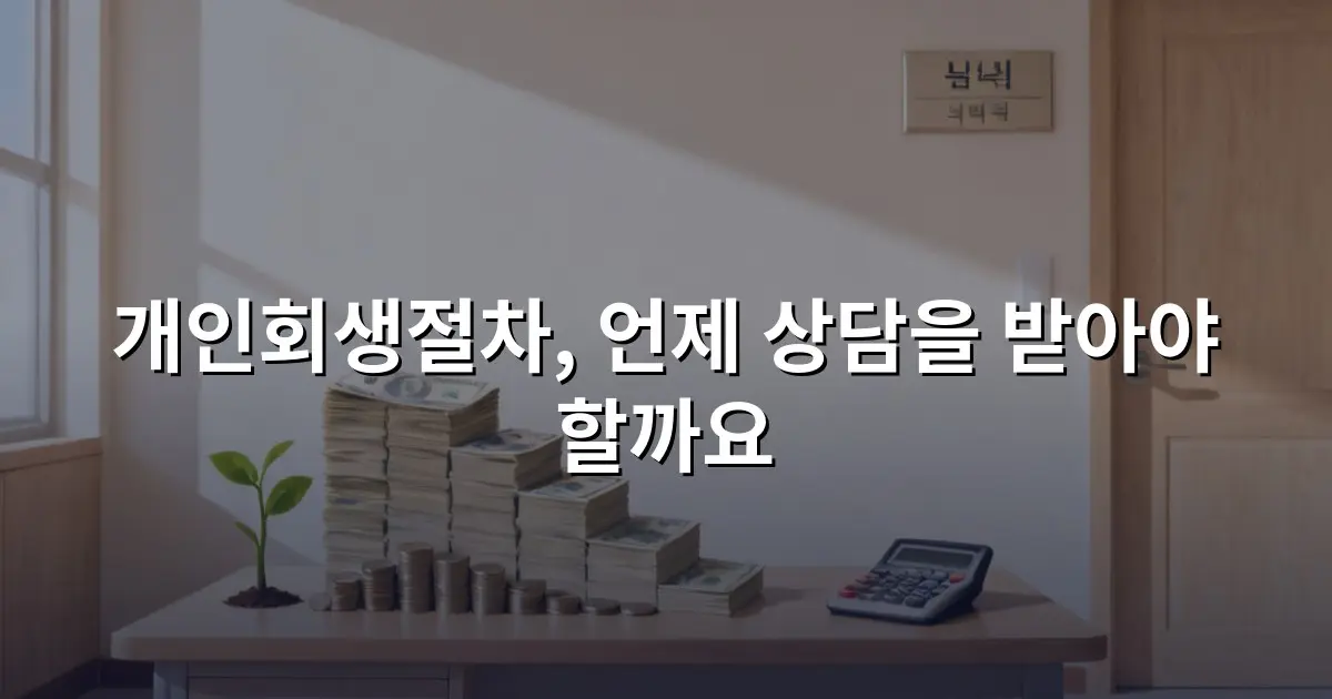 개인회생절차, 언제 상담을 받아야 할까요