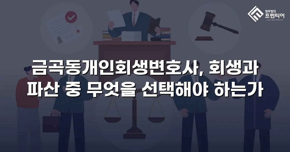 금곡동개인회생변호사, 회생과 파산 중 무엇을 선택해야 하는가