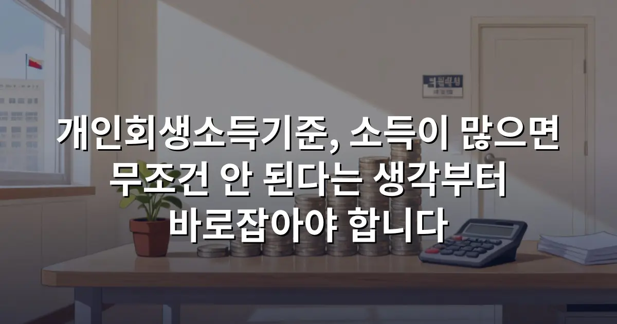 개인회생소득기준, 소득이 많으면 무조건 안 된다는 생각부터 바로잡아야 합니다