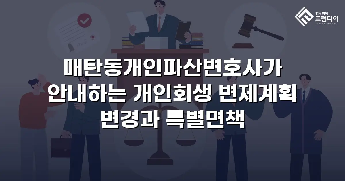 매탄동개인파산변호사가 안내하는 개인회생 변제계획 변경과 특별면책