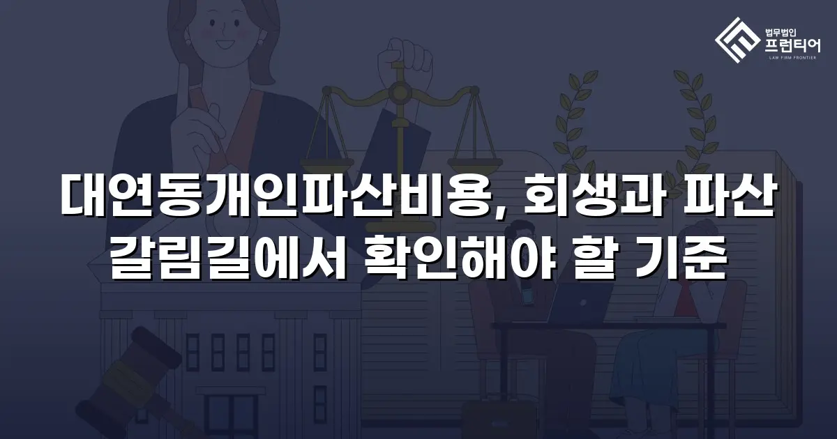대연동개인파산비용, 회생과 파산 갈림길에서 확인해야 할 기준
