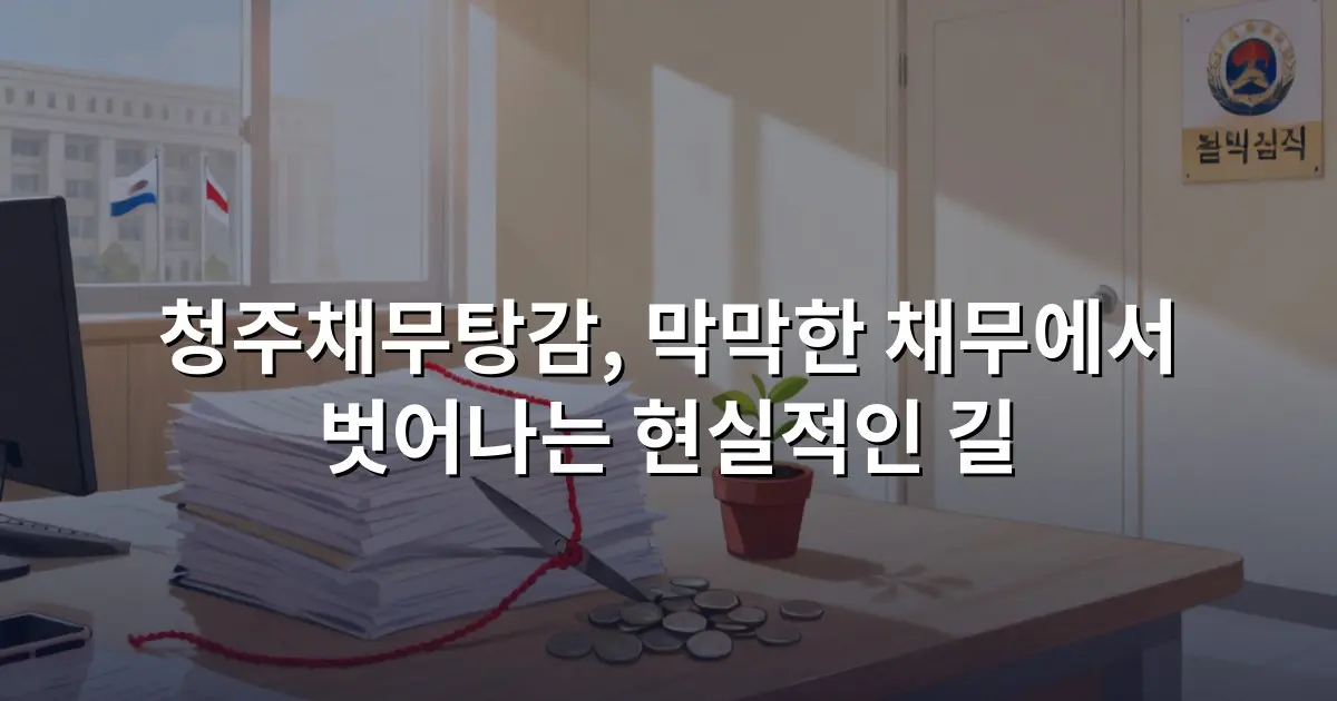 청주채무탕감, 막막한 채무에서 벗어나는 현실적인 길