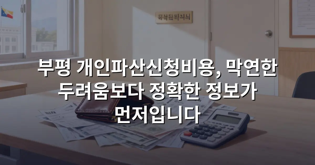 부평 개인파산신청비용, 막연한 두려움보다 정확한 정보가 먼저입니다