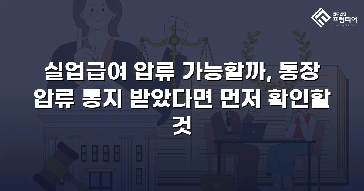 실업급여 압류 가능할까, 통장 압류 통지 받았다면 먼저 확인할 것
