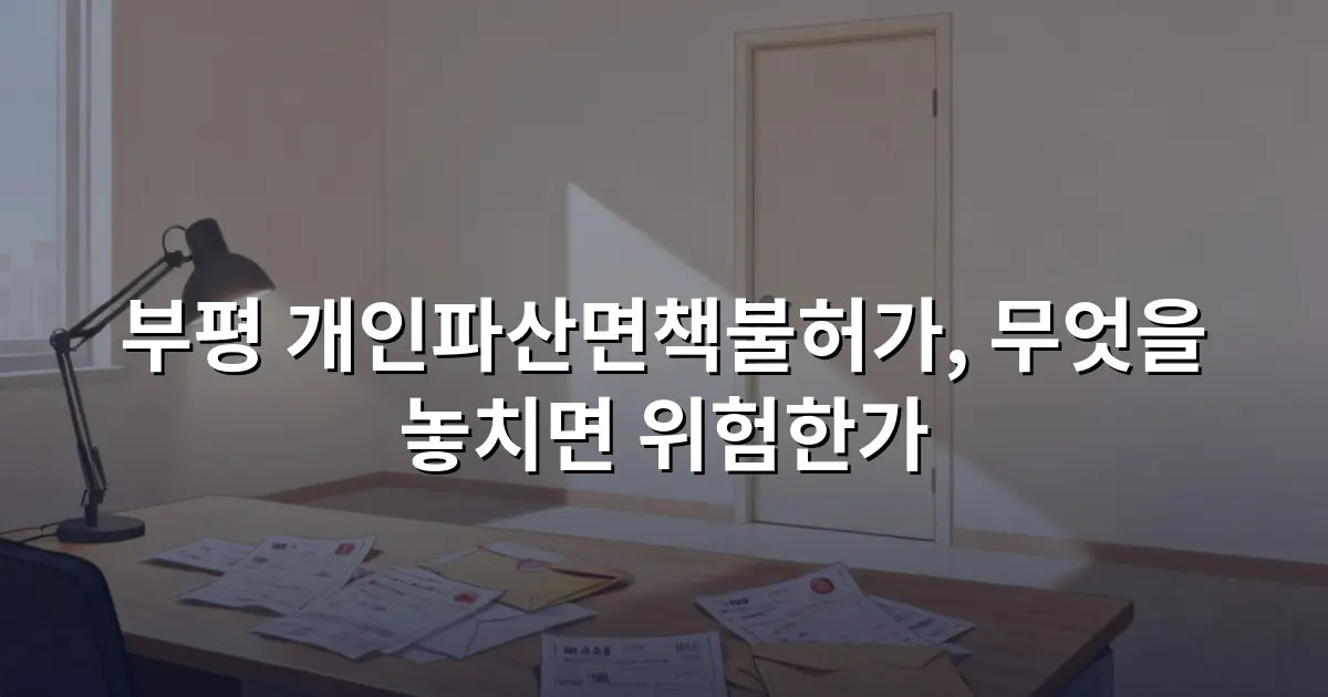 부평 개인파산면책불허가, 무엇을 놓치면 위험한가
