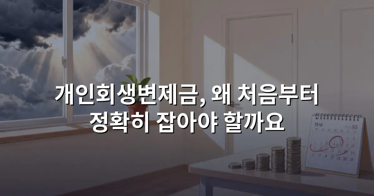 개인회생변제금, 왜 처음부터 정확히 잡아야 할까요