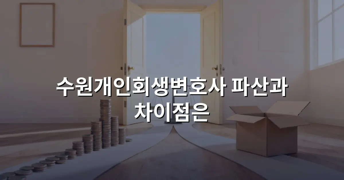수원개인회생변호사 파산과 차이점은