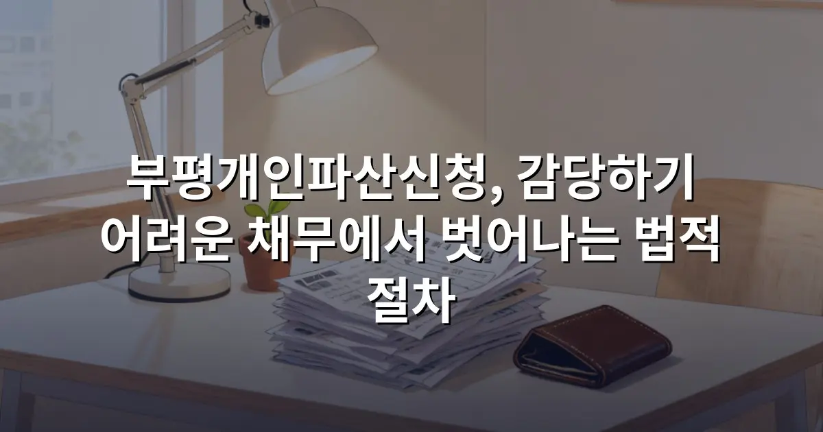 부평개인파산신청, 감당하기 어려운 채무에서 벗어나는 법적 절차