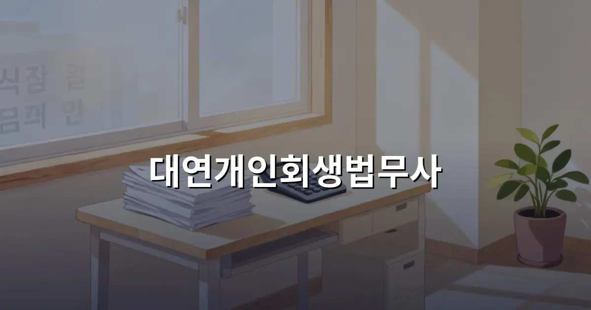 대연개인회생법무사