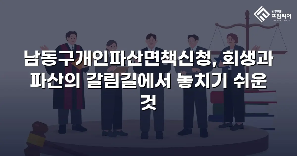 남동구개인파산면책신청, 회생과 파산의 갈림길에서 놓치기 쉬운 것