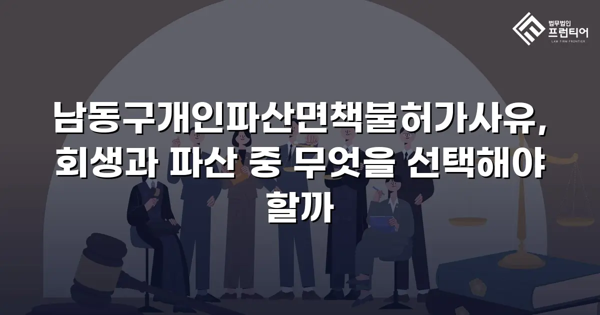 남동구개인파산면책불허가사유, 회생과 파산 중 무엇을 선택해야 할까
