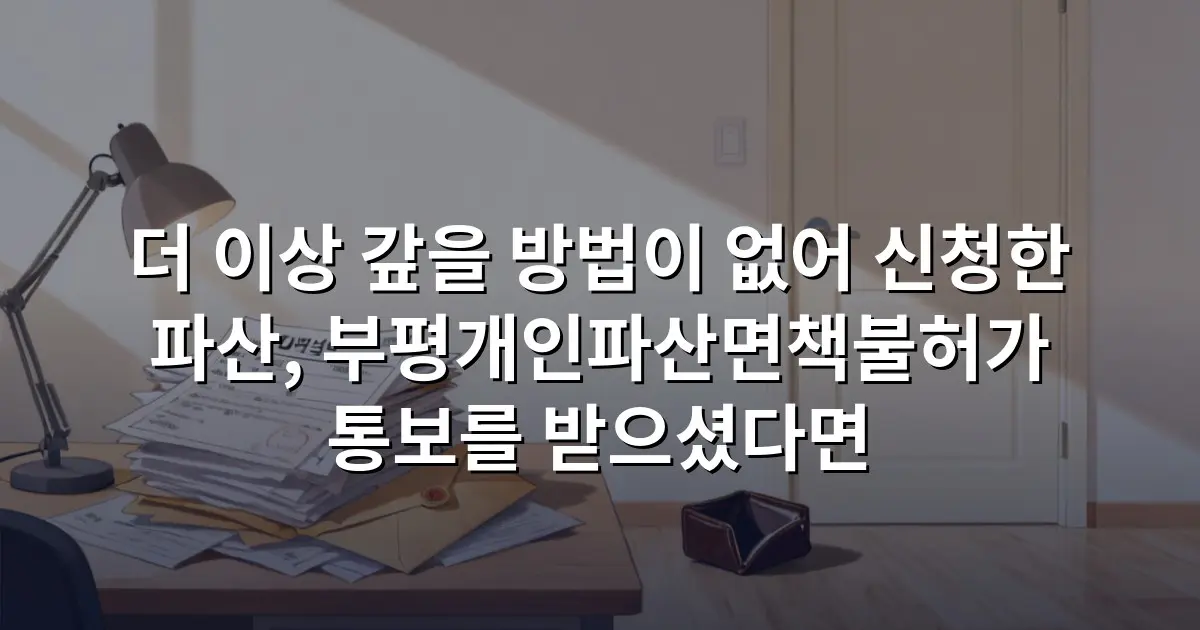 더 이상 갚을 방법이 없어 신청한 파산, 부평개인파산면책불허가 통보를 받으셨다면