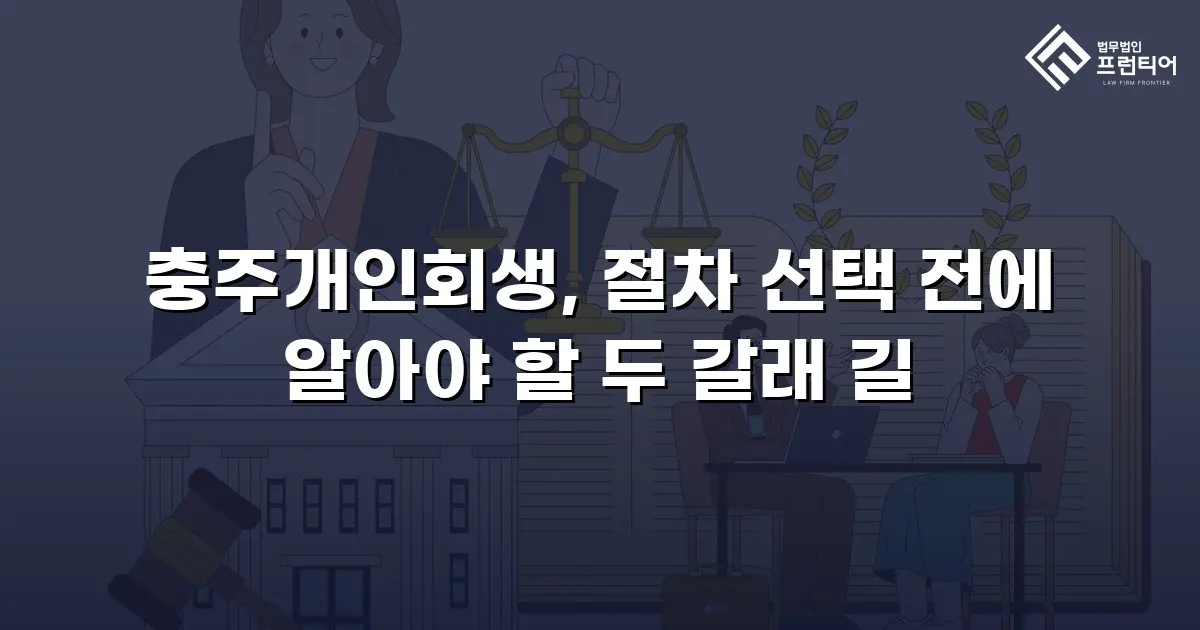 충주개인회생, 절차 선택 전에 알아야 할 두 갈래 길