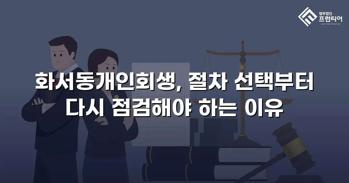 화서동개인회생, 절차 선택부터 다시 점검해야 하는 이유