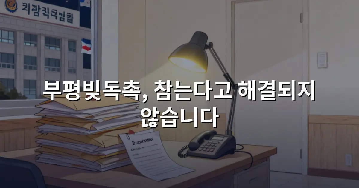 부평빚독촉, 참는다고 해결되지 않습니다