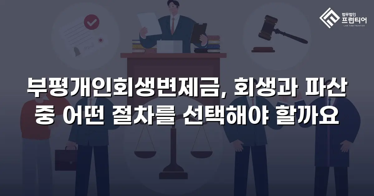 부평개인회생변제금, 회생과 파산 중 어떤 절차를 선택해야 할까요