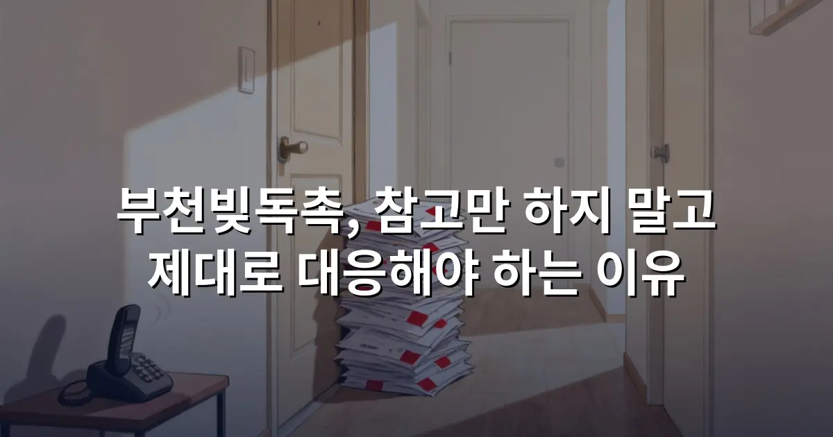 부천빚독촉, 참고만 하지 말고 제대로 대응해야 하는 이유