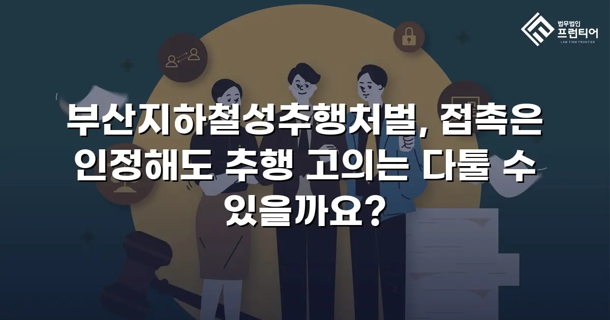부산지하철성추행처벌, 접촉은 인정해도 추행 고의는 다툴 수 있을까요?