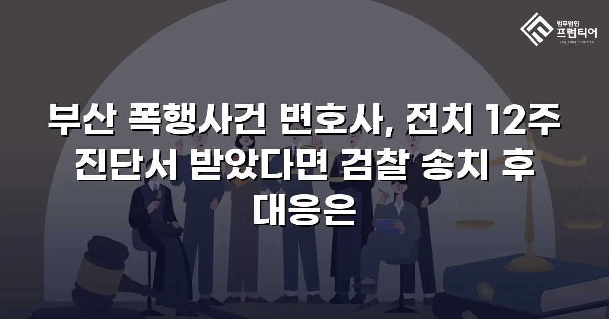 부산 폭행사건 변호사, 전치 12주 진단서 받았다면 검찰 송치 후 대응은