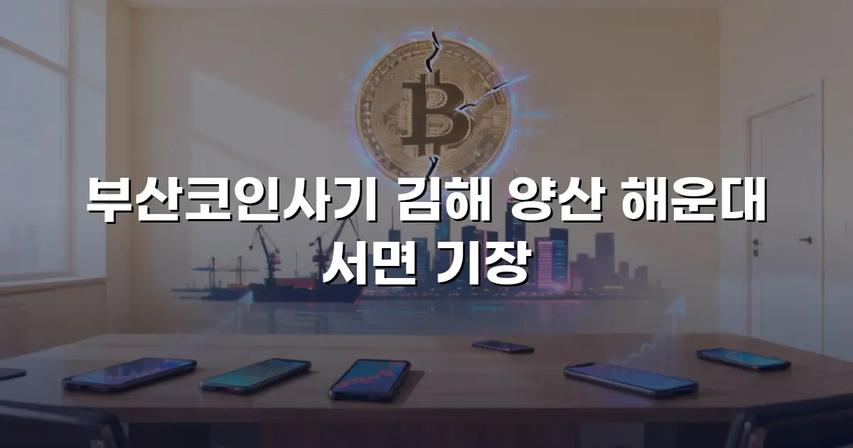 부산코인사기 김해 양산 해운대 서면 기장