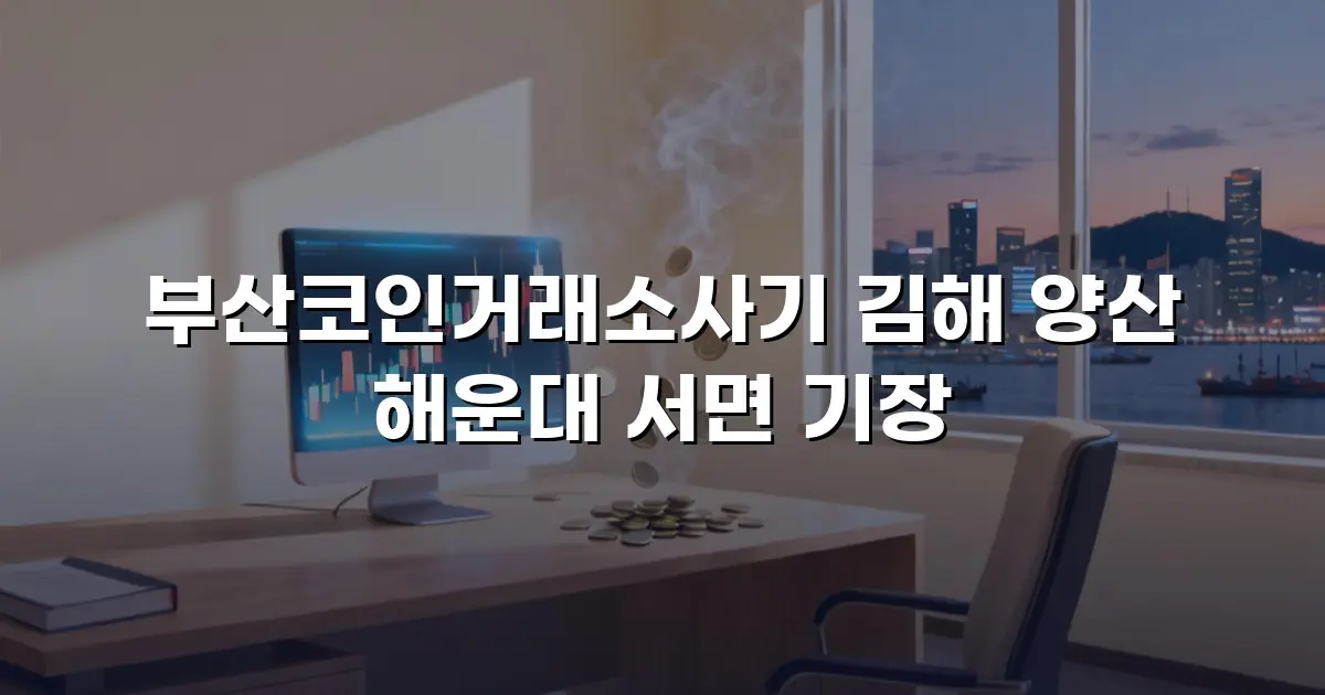 부산코인거래소사기 김해 양산 해운대 서면 기장