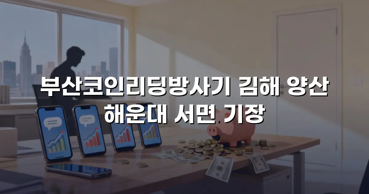 부산코인리딩방사기 김해 양산 해운대 서면 기장