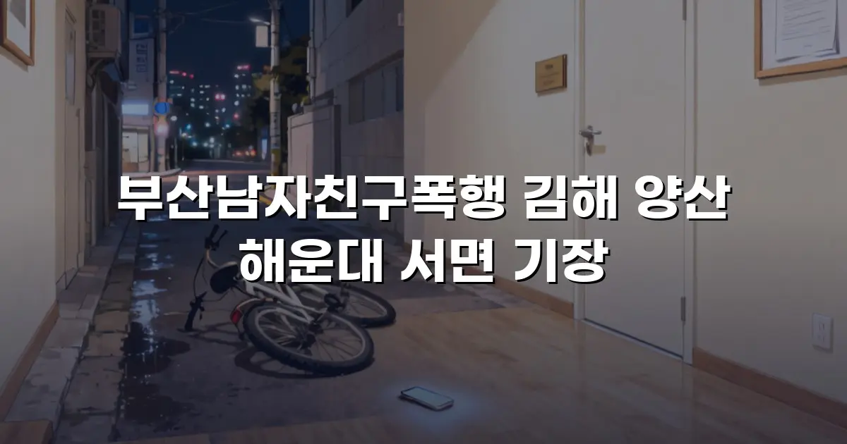 부산남자친구폭행 김해 양산 해운대 서면 기장