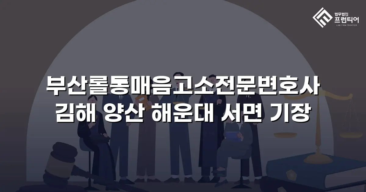 부산롤통매음고소전문변호사 김해 양산 해운대 서면 기장